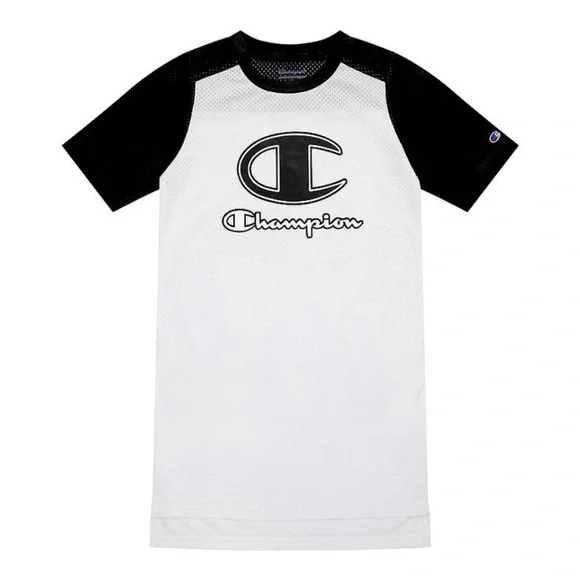 Champion Mesh Dress -Girls Aged 7-16 (Black &White)